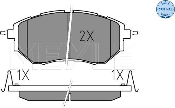 Meyle 025 242 2218/W - Тормозные колодки, дисковые, комплект parts5.com