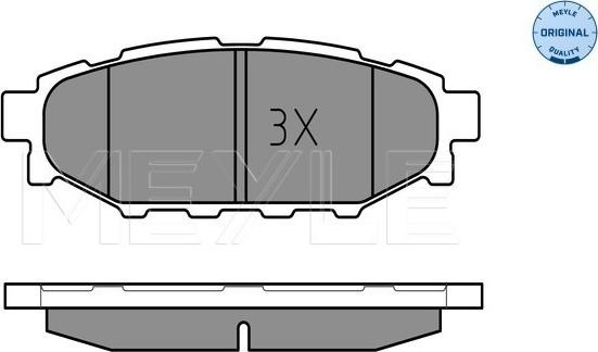 Meyle 025 242 7114/W - Тормозные колодки, дисковые, комплект parts5.com