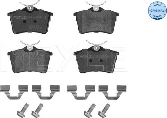 Meyle 025 247 6516/W - Тормозные колодки, дисковые, комплект parts5.com