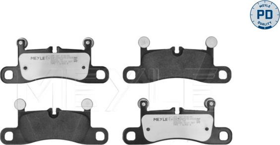 Meyle 025 247 2116/PD - Тормозные колодки, дисковые, комплект parts5.com