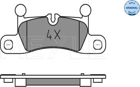 Meyle 025 247 2116 - Тормозные колодки, дисковые, комплект parts5.com