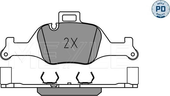 Meyle 025 259 0018/PD - Тормозные колодки, дисковые, комплект parts5.com