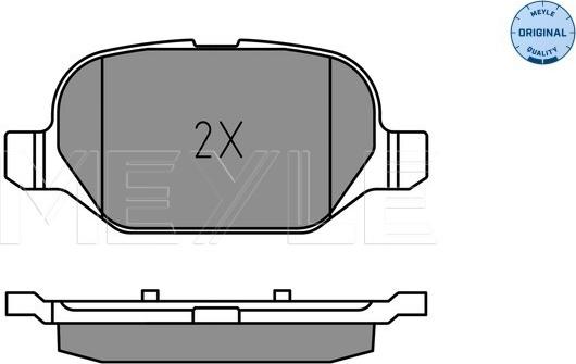 Meyle 025 254 1014 - Тормозные колодки, дисковые, комплект parts5.com