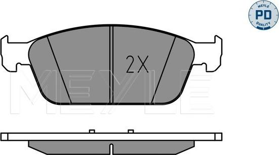 Meyle 025 255 5518/PD - Тормозные колодки, дисковые, комплект parts5.com