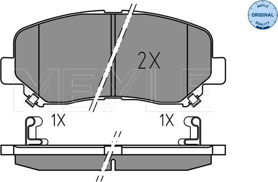 Meyle 025 255 6416 - Тормозные колодки, дисковые, комплект parts5.com