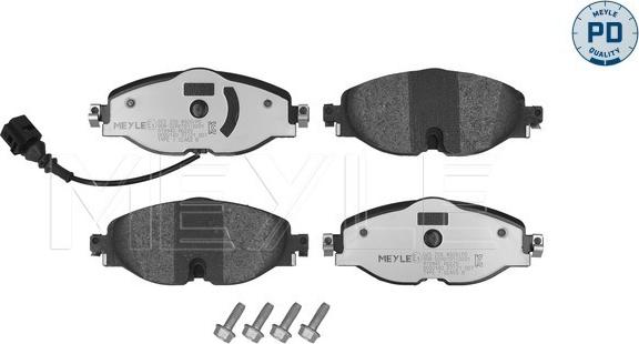 Meyle 025 256 8320/PD - Тормозные колодки, дисковые, комплект parts5.com