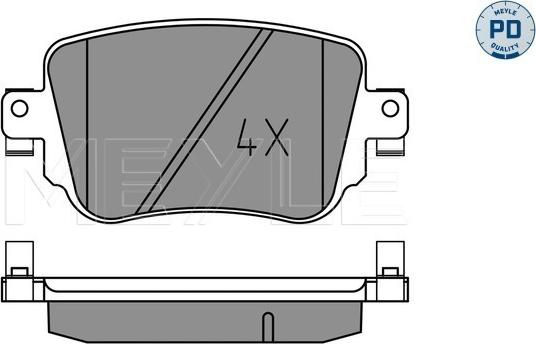 Meyle 025 251 0917/PD - Тормозные колодки, дисковые, комплект parts5.com