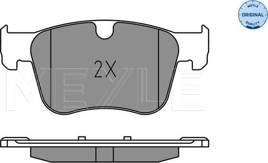 Meyle 025 258 3417 - Тормозные колодки, дисковые, комплект parts5.com