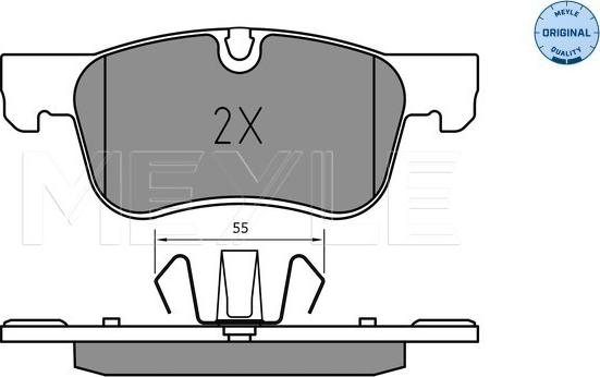 Meyle 025 258 3617 - Тормозные колодки, дисковые, комплект parts5.com