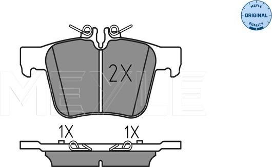 Meyle 025 253 5416 - Тормозные колодки, дисковые, комплект parts5.com