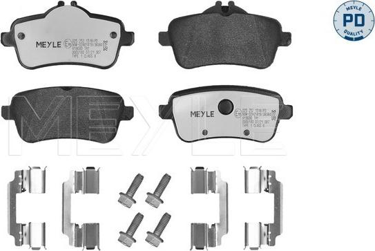 Meyle 025 252 1518/PD - Тормозные колодки, дисковые, комплект parts5.com