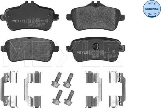 Meyle 025 252 1518 - Тормозные колодки, дисковые, комплект parts5.com