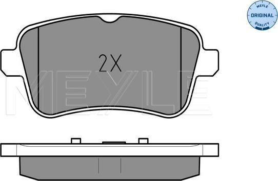 Meyle 025 252 1518 - Тормозные колодки, дисковые, комплект parts5.com