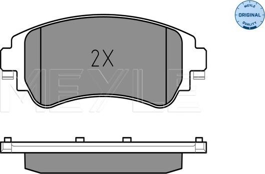 Meyle 025 252 2018 - Тормозные колодки, дисковые, комплект parts5.com