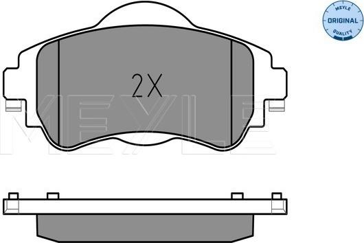 Meyle 025 252 2018 - Тормозные колодки, дисковые, комплект parts5.com