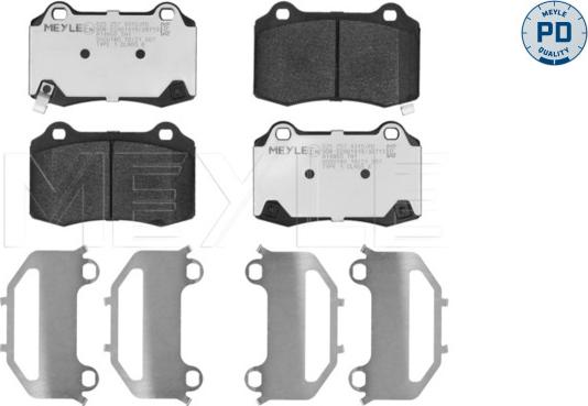 Meyle 025 257 4315/PD - Тормозные колодки, дисковые, комплект parts5.com