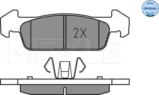 Meyle 025 257 3817 - Тормозные колодки, дисковые, комплект parts5.com