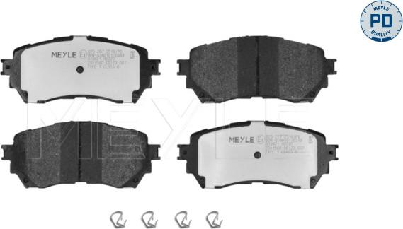 Meyle 025 257 2516/PD - Тормозные колодки, дисковые, комплект parts5.com