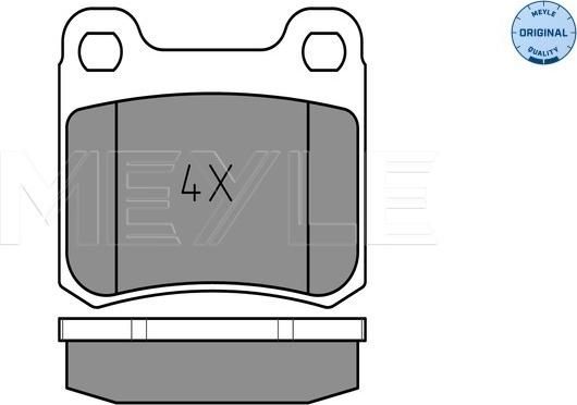 Meyle 025 206 8715 - Тормозные колодки, дисковые, комплект parts5.com