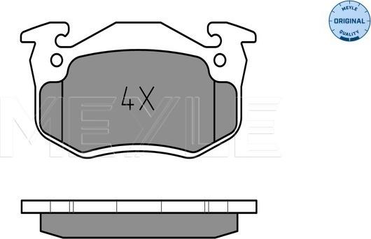 Meyle 025 206 3415 - Тормозные колодки, дисковые, комплект parts5.com