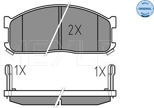 Meyle 025 200 0215/W - Brake Pad Set, disc brake parts5.com