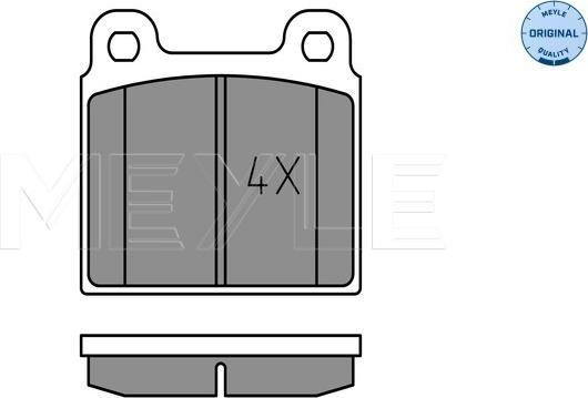 Meyle 025 200 1115 - Тормозные колодки, дисковые, комплект parts5.com