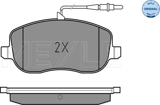 Meyle 025 202 6119/W - Тормозные колодки, дисковые, комплект parts5.com