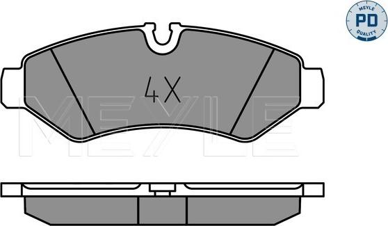 Meyle 025 207 4720/PD - Тормозные колодки, дисковые, комплект parts5.com