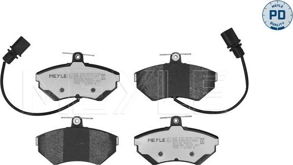 Meyle 025 219 4519-1/PD - Тормозные колодки, дисковые, комплект parts5.com