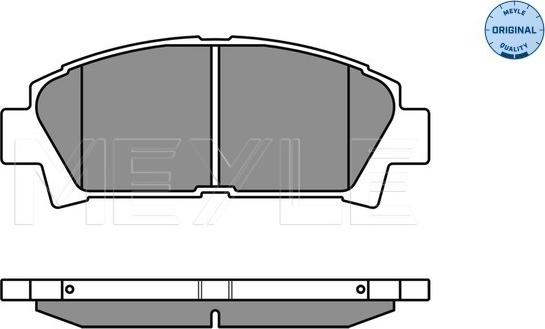 Meyle 025 219 6115/W - Тормозные колодки, дисковые, комплект parts5.com