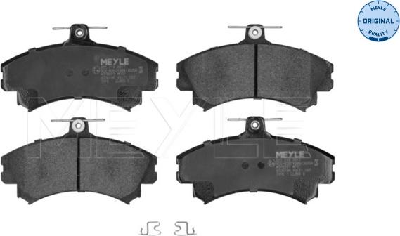 Meyle 025 219 2017 - Тормозные колодки, дисковые, комплект parts5.com