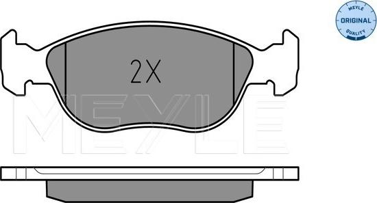 Meyle 025 219 2818 - Тормозные колодки, дисковые, комплект parts5.com