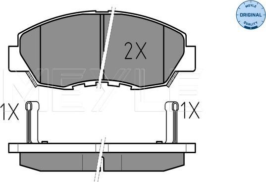 Meyle 025 214 9918/W - Тормозные колодки, дисковые, комплект parts5.com