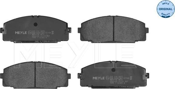 Meyle 025 214 6815 - Тормозные колодки, дисковые, комплект parts5.com