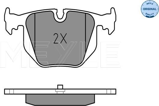 Meyle 025 214 8717 - Тормозные колодки, дисковые, комплект parts5.com