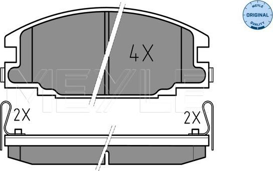 Meyle 025 215 4316/W - Тормозные колодки, дисковые, комплект parts5.com