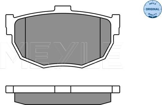 Meyle 025 215 5314/W - Тормозные колодки, дисковые, комплект parts5.com