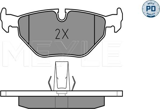 Meyle 025 216 9117/PD - Тормозные колодки, дисковые, комплект parts5.com