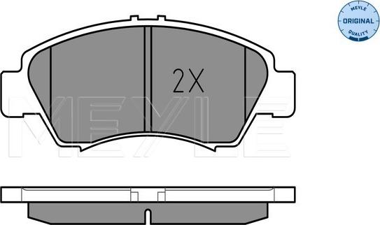 Meyle 025 216 9715/W - Тормозные колодки, дисковые, комплект parts5.com