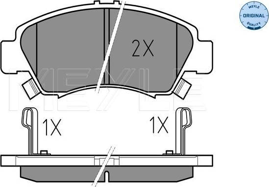 Meyle 025 216 9715/W - Тормозные колодки, дисковые, комплект parts5.com