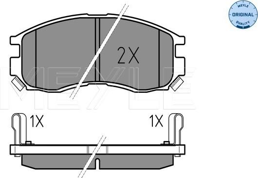 Meyle 025 216 4716/W - Тормозные колодки, дисковые, комплект parts5.com