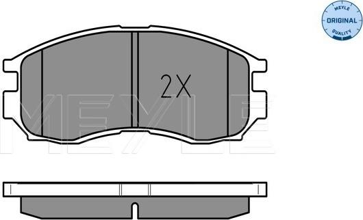 Meyle 025 216 4716/W - Тормозные колодки, дисковые, комплект parts5.com