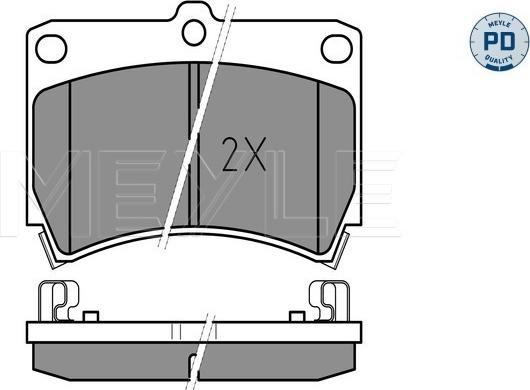 Meyle 025 216 5415/PD - Тормозные колодки, дисковые, комплект parts5.com