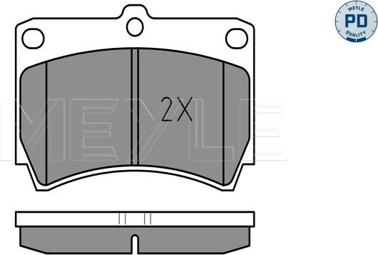 Meyle 025 216 5415/PD - Тормозные колодки, дисковые, комплект parts5.com