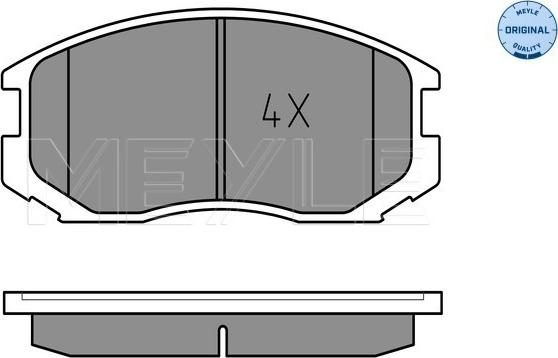 Meyle 025 216 5015 - Тормозные колодки, дисковые, комплект parts5.com