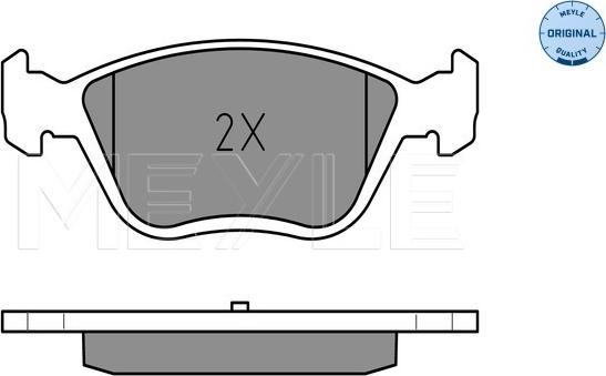 Meyle 025 216 3719/W - Тормозные колодки, дисковые, комплект parts5.com