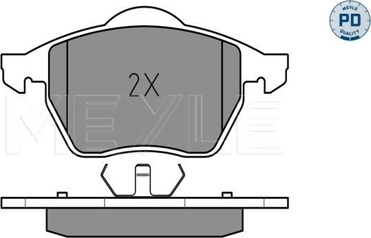 Meyle 025 216 2419/PD - Тормозные колодки, дисковые, комплект parts5.com