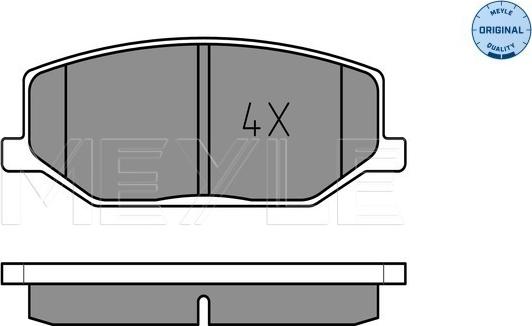 Meyle 025 211 4215 - Тормозные колодки, дисковые, комплект parts5.com