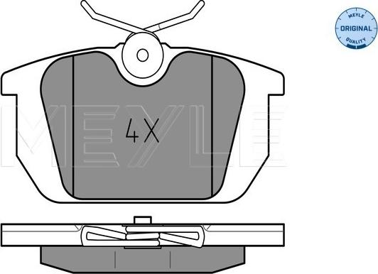 Meyle 025 211 0314 - Тормозные колодки, дисковые, комплект parts5.com