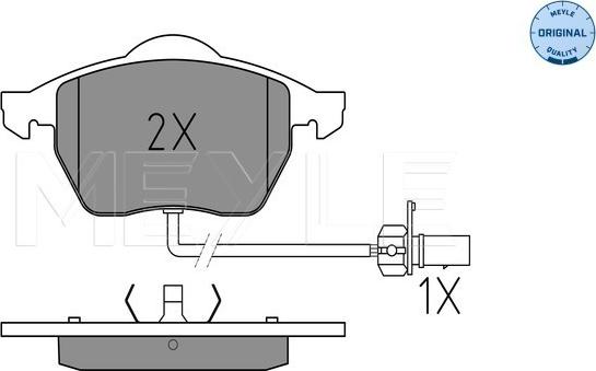 Meyle 025 218 4919/W - Тормозные колодки, дисковые, комплект parts5.com